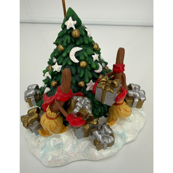 Fantasia Magic Brooms & Christmas Tree Ornament Weighted Display Stand - Picture 2 of 7